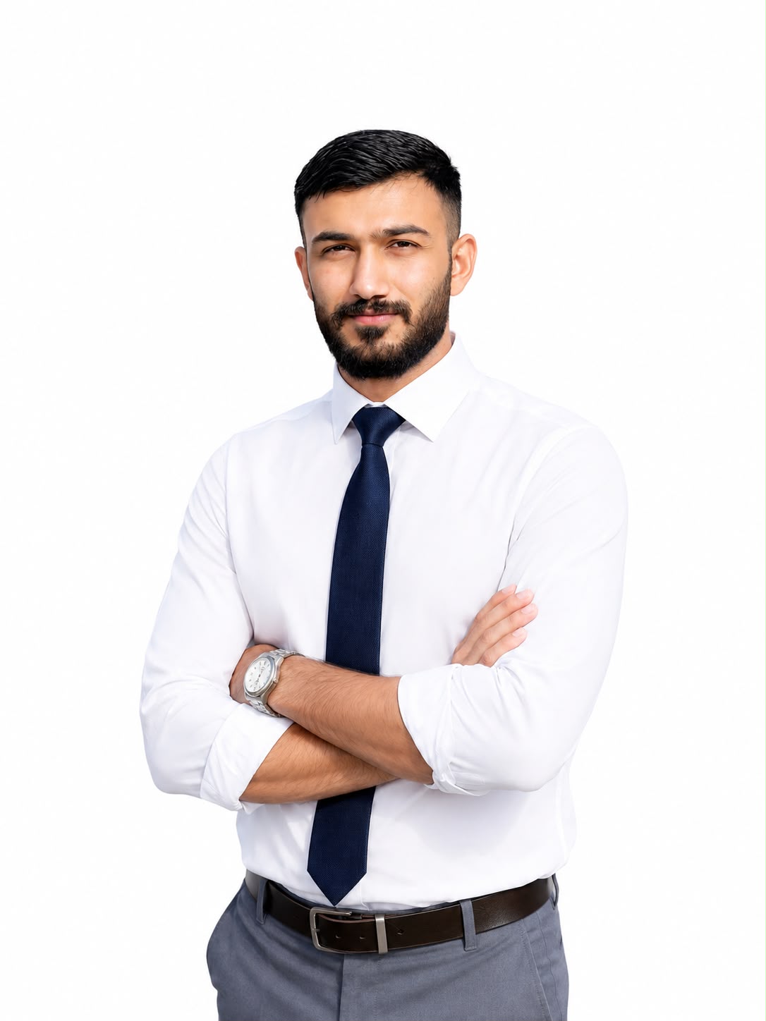 Mr. Shahzad Afzal, Chief Executive Officer, in a white shirt and navy tie